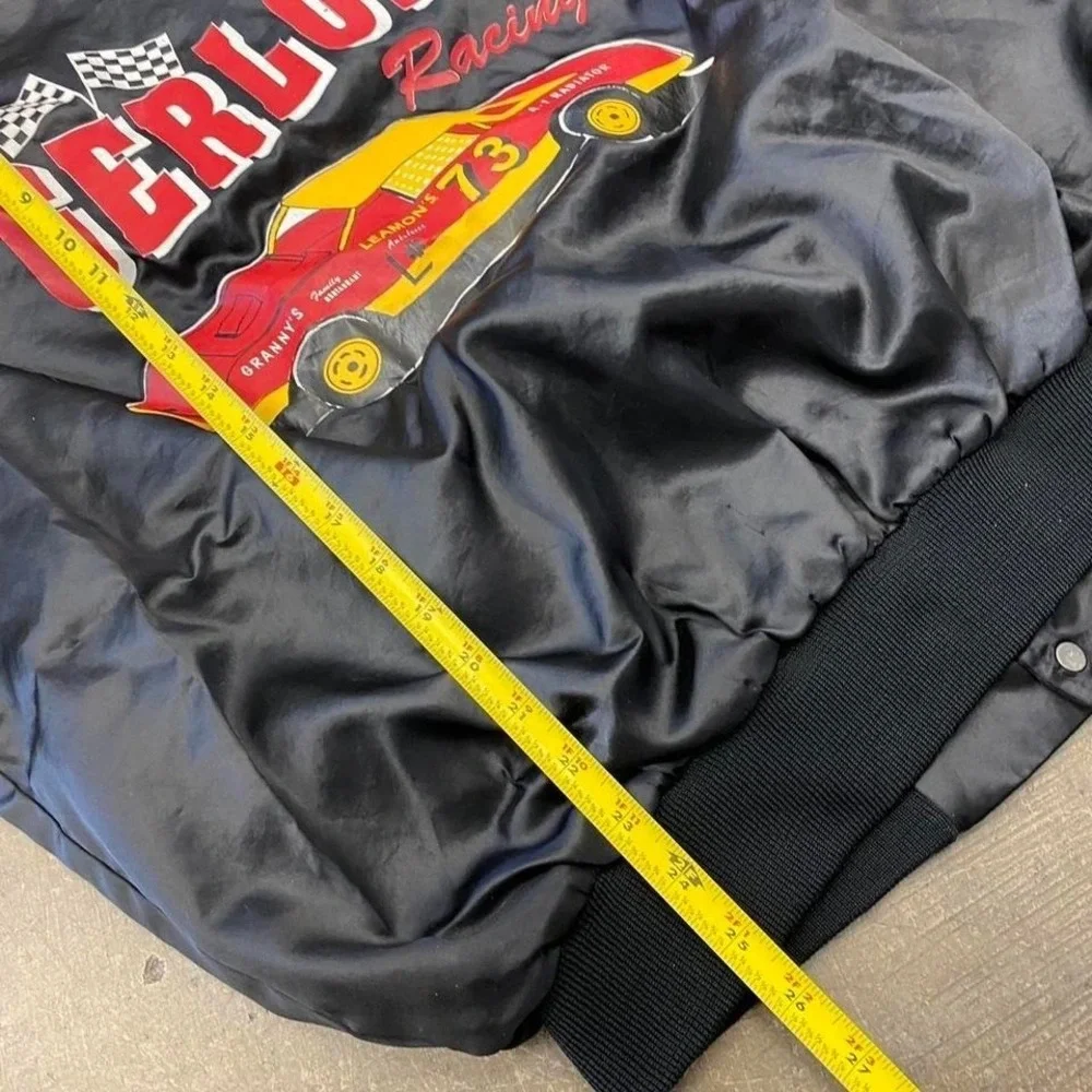 Vintage NASCAR Gerloff Racing 73 "Homer" Satin Auburn Sportswear Jacket Size XL - Picture 8 of 8